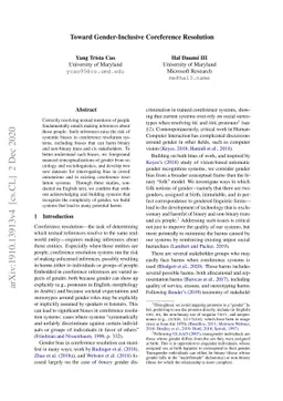 Toward Gender-Inclusive Coreference Resolution