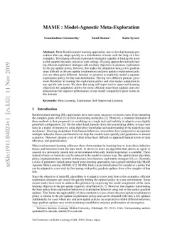 MAME : Model-Agnostic Meta-Exploration