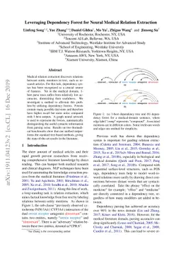 Leveraging Dependency Forest for Neural Medical Relation Extraction