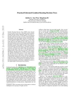 Practical Federated Gradient Boosting Decision Trees