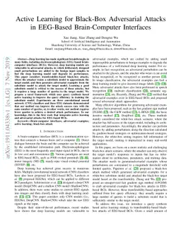 Active Learning for Black-Box Adversarial Attacks in EEG-Based
  Brain-Computer Interfaces