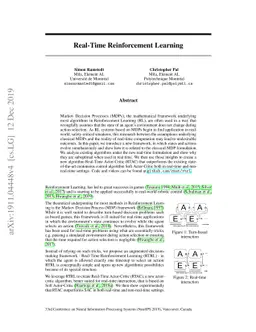 Real-Time Reinforcement Learning