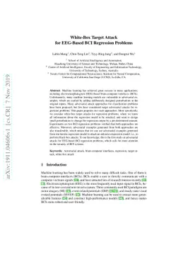 White-Box Target Attack for EEG-Based BCI Regression Problems