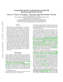 Learning from the Past: Continual Meta-Learning via Bayesian Graph
  Modeling