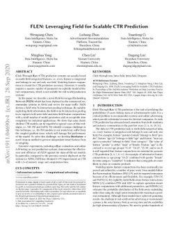 FLEN: Leveraging Field for Scalable CTR Prediction