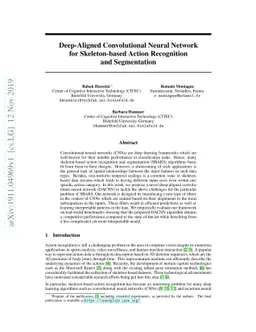 Deep-Aligned Convolutional Neural Network for Skeleton-based Action
  Recognition and Segmentation