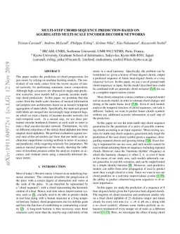 Multi-Step Chord Sequence Prediction Based on Aggregated Multi-Scale
  Encoder-Decoder Network