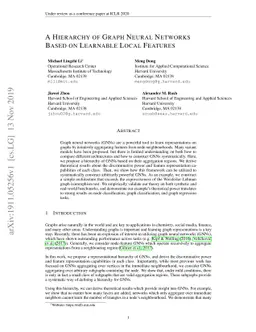 A Hierarchy of Graph Neural Networks Based on Learnable Local Features