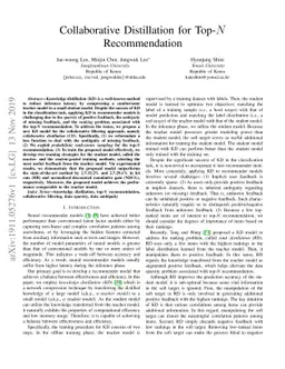 Collaborative Distillation for Top-N Recommendation