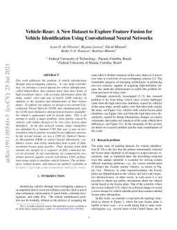 Vehicle-Rear: A New Dataset to Explore Feature Fusion for Vehicle
  Identification Using Convolutional Neural Networks