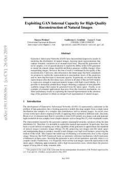 Exploiting GAN Internal Capacity for High-Quality Reconstruction of
  Natural Images