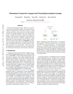 Momentum Contrast for Unsupervised Visual Representation Learning