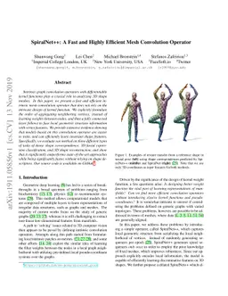 SpiralNet++: A Fast and Highly Efficient Mesh Convolution Operator