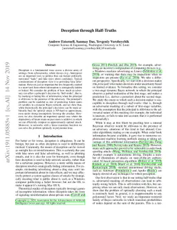 Deception through Half-Truths