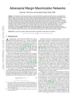 Adversarial Margin Maximization Networks