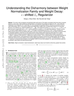 Understanding the Disharmony between Weight Normalization Family and
  Weight Decay: $ε-$shifted $L_2$ Regularizer