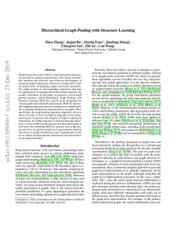 Hierarchical Graph Pooling with Structure Learning