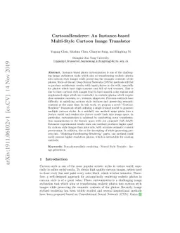 CartoonRenderer: An Instance-based Multi-Style Cartoon Image Translator