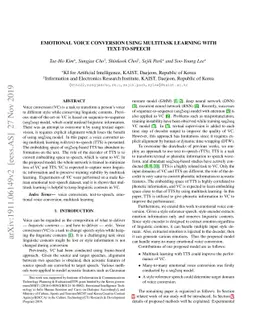 Emotional Voice Conversion using Multitask Learning with Text-to-speech