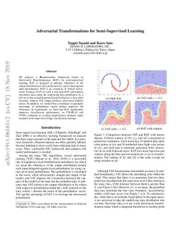 Adversarial Transformations for Semi-Supervised Learning