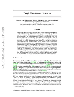 Graph Transformer Networks