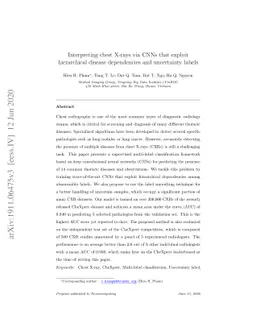 Interpreting chest X-rays via CNNs that exploit hierarchical disease
  dependencies and uncertainty labels