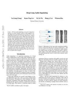 Deep Long Audio Inpainting