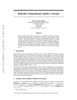 Radically Compositional Cognitive Concepts