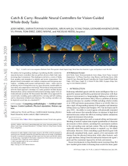 Catch & Carry: Reusable Neural Controllers for Vision-Guided Whole-Body
  Tasks