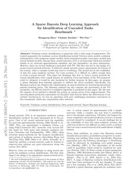 A Sparse Bayesian Deep Learning Approach for Identification of Cascaded
  Tanks Benchmark