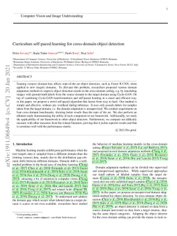 Curriculum Self-Paced Learning for Cross-Domain Object Detection