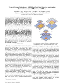 Towards Design Methodology of Efficient Fast Algorithms for Accelerating
  Generative Adversarial Networks on FPGAs
