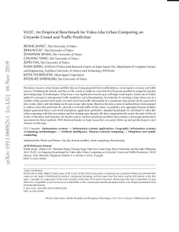 VLUC: An Empirical Benchmark for Video-Like Urban Computing on Citywide
  Crowd and Traffic Prediction