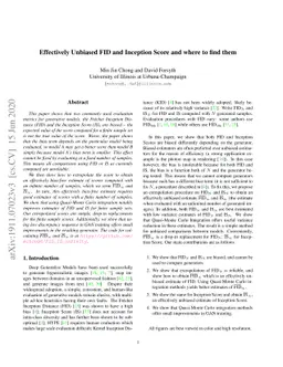 Effectively Unbiased FID and Inception Score and where to find them
