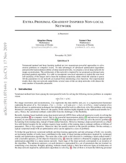 Extra Proximal-Gradient Inspired Non-local Network