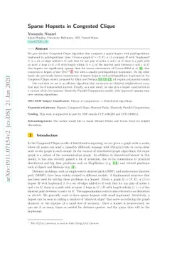 Sparse Hopsets in Congested Clique
