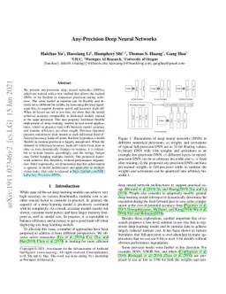 Any-Precision Deep Neural Networks