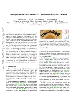 Learning to Predict More Accurate Text Instances for Scene Text
  Detection