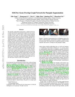 SOGNet: Scene Overlap Graph Network for Panoptic Segmentation