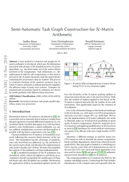Semi-Automatic Task Graph Construction for $\mathcal{H}$-Matrix
  Arithmetic
