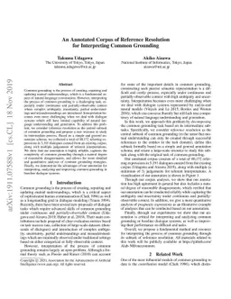 An Annotated Corpus of Reference Resolution for Interpreting Common
  Grounding