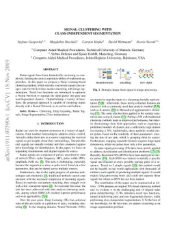 Signal Clustering with Class-independent Segmentation