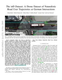 The inD Dataset: A Drone Dataset of Naturalistic Road User Trajectories
  at German Intersections