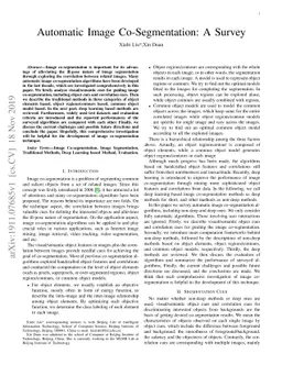 Automatic Image Co-Segmentation: A Survey