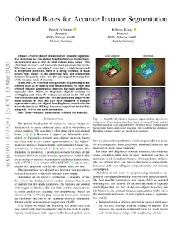 Oriented Boxes for Accurate Instance Segmentation