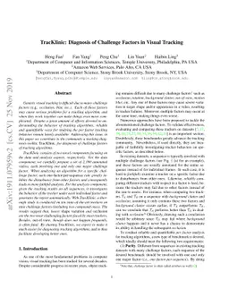 TracKlinic: Diagnosis of Challenge Factors in Visual Tracking