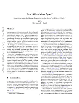 Can 100 Machines Agree?