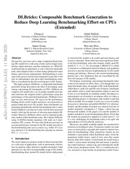 DLBricks: Composable Benchmark Generation to Reduce Deep Learning
  Benchmarking Effort on CPUs (Extended)