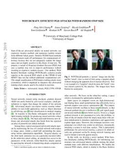 WITCHcraft: Efficient PGD attacks with random step size