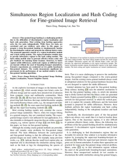 Simultaneous Region Localization and Hash Coding for Fine-grained Image
  Retrieval